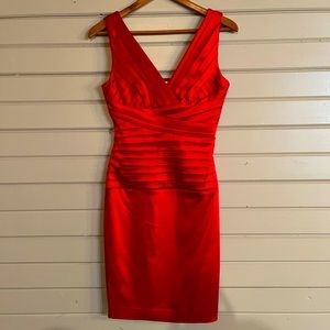 Formal Calvin Klein Red Cocktail Dress